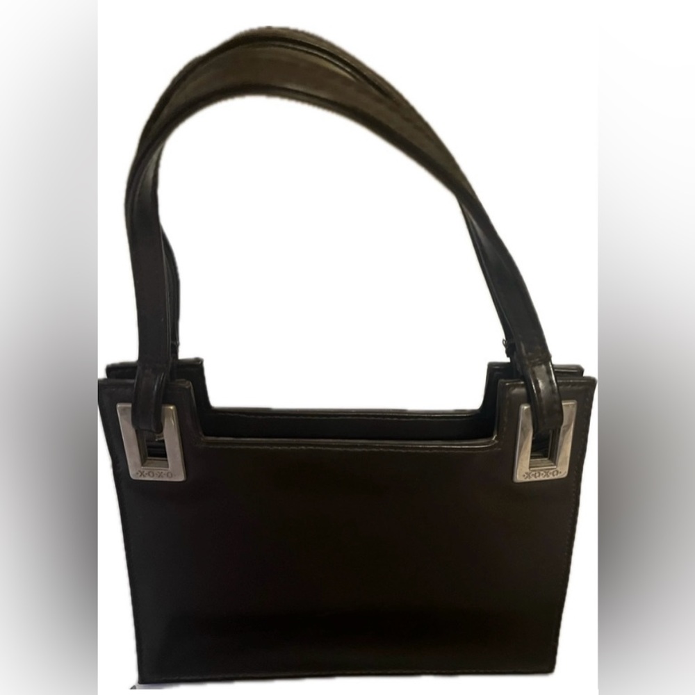 XOXO chic small dark brown handbag with 2 compartments.